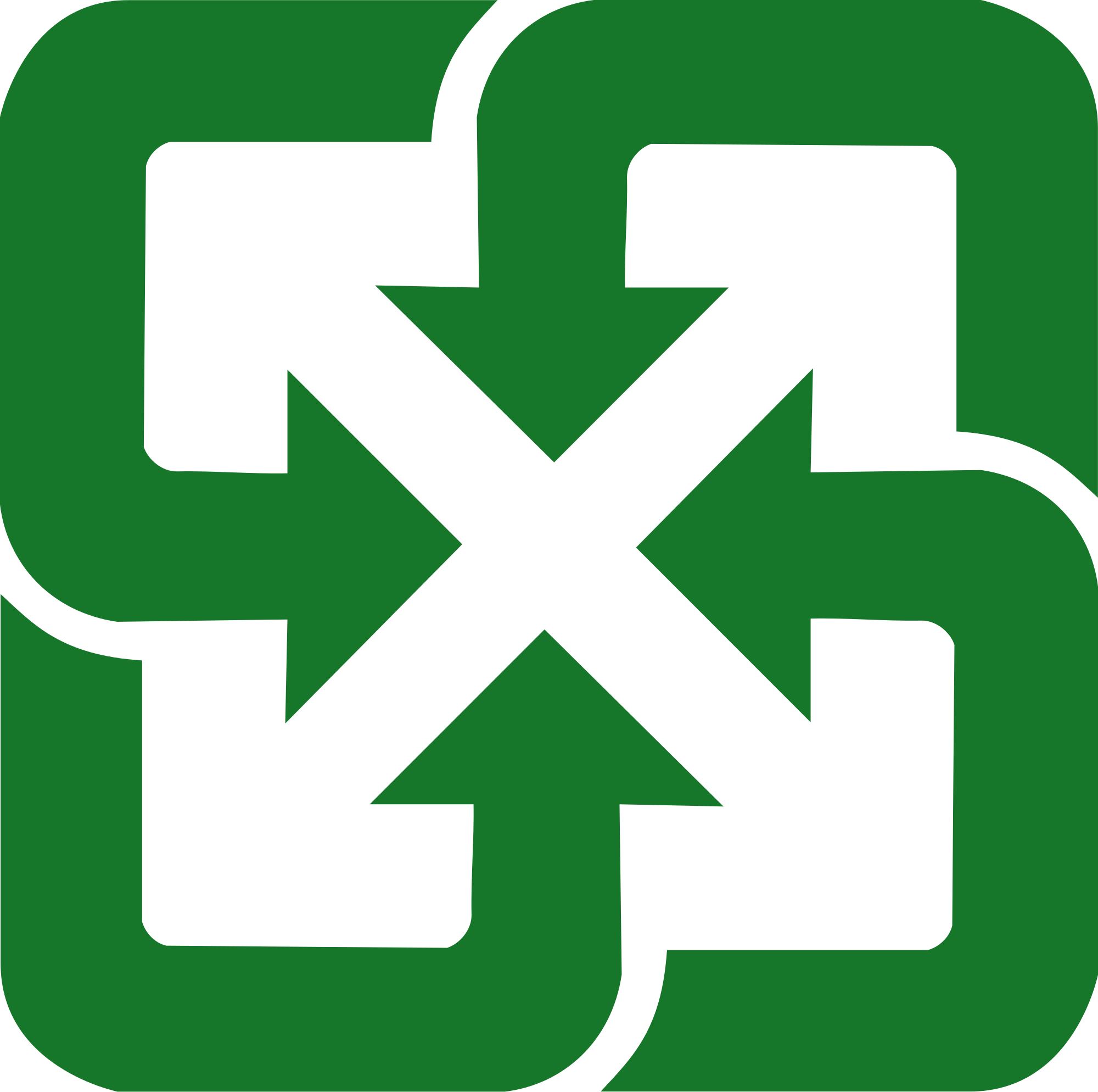 Open - Korean Recycling Symbol (2000x1988), Png Download