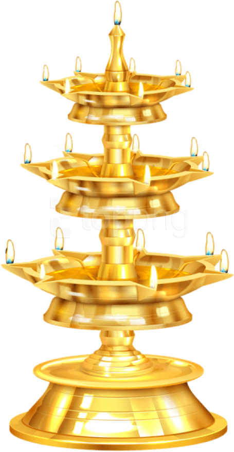 Diwali Candlestick Diya Png - Diya Png Hanging Deepam Hanging Samai Png (360x648), Png Download
