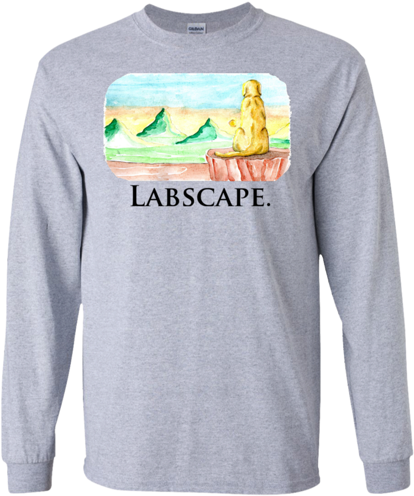 Labscape Watercolor Long Sleeve T-shirt - Fox Nerd T-shirt (500x500), Png Download