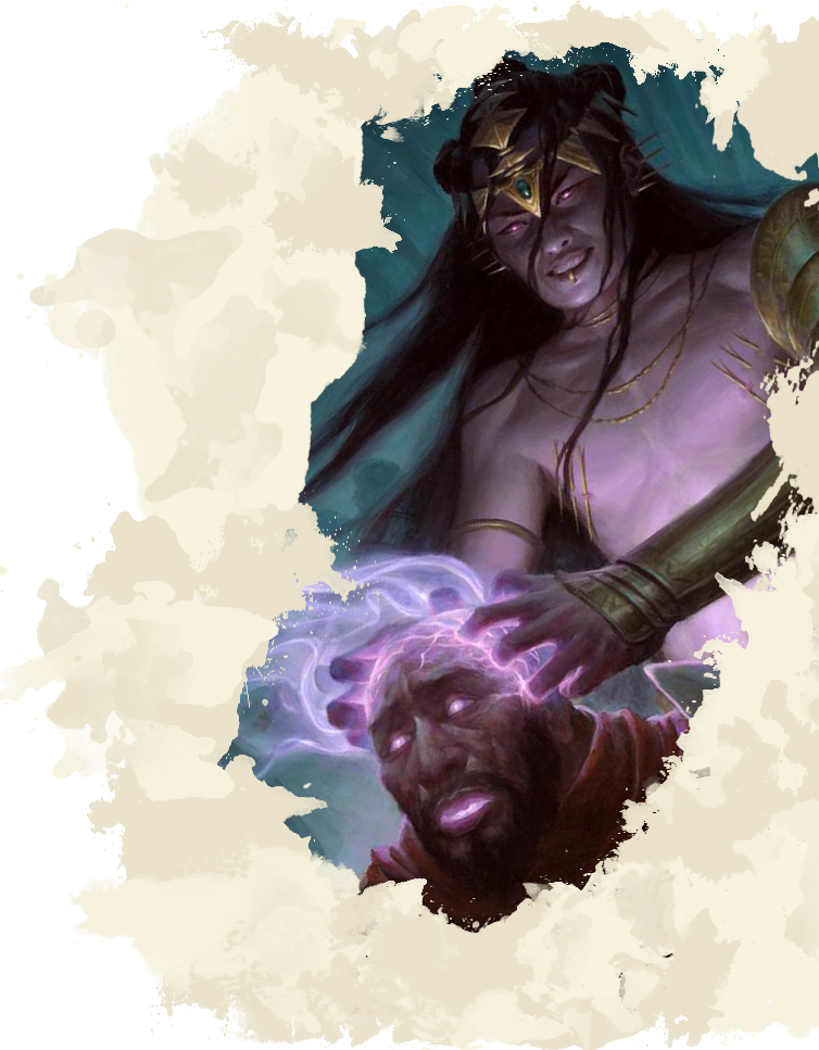 Tasigur's Cruelty By Chris Rahn - Illustration (754x967), Png Download