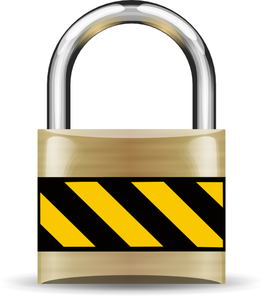 Lock Clipart Padlock - Pad Lock (534x601), Png Download