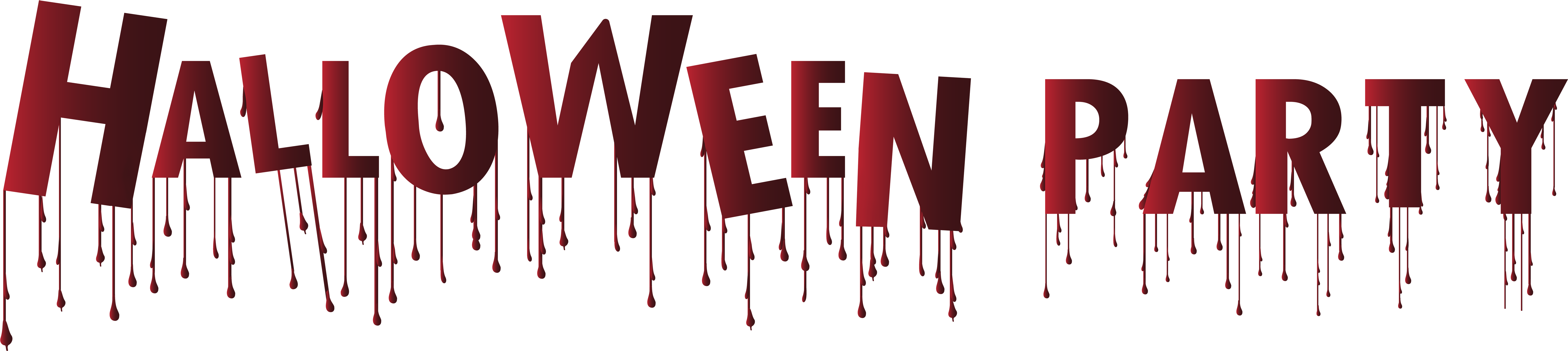 Halloween Party Transparent Clipart (8000x1856), Png Download