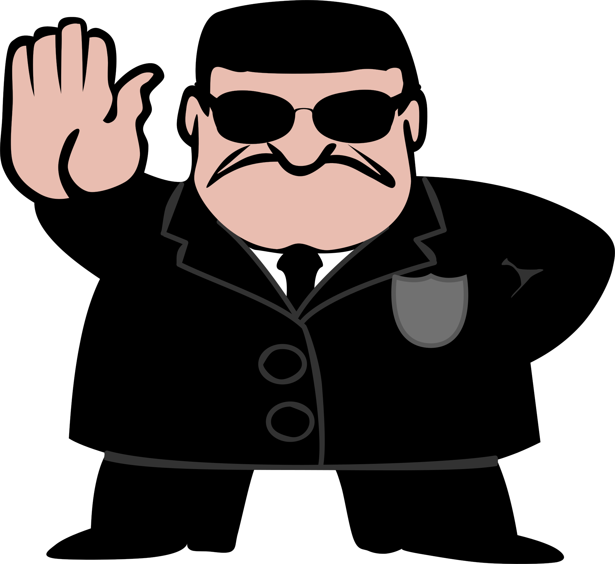 Free Fbi Police Man Stop Clipart Clipart And Vector - Fbi Clipart (2000x1836), Png Download