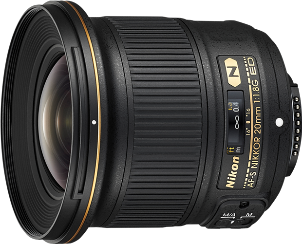 20051 20mm F1 8g Front - Nikon 20mm F1.8g Af-s Ed Lens (700x595), Png Download