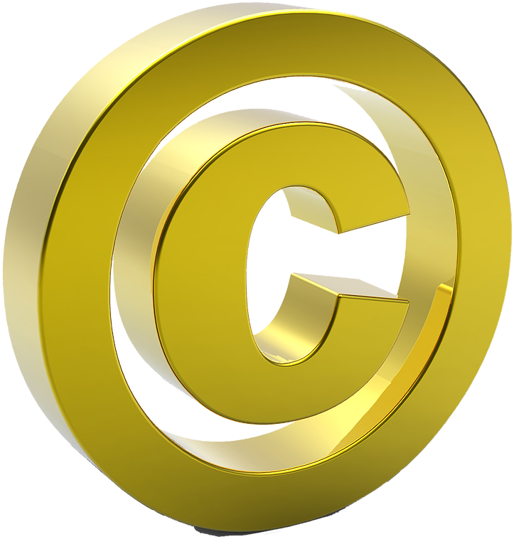 Gold Copyright Symbol - Copyright (784x849), Png Download