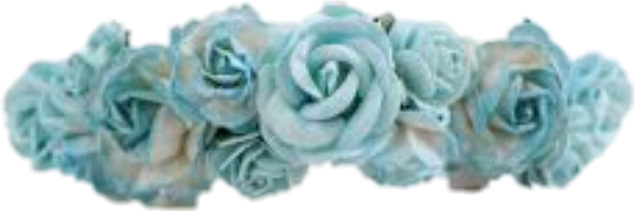 Download HD Flower Crown Blue - Blue Flower Crown Png Transparent PNG