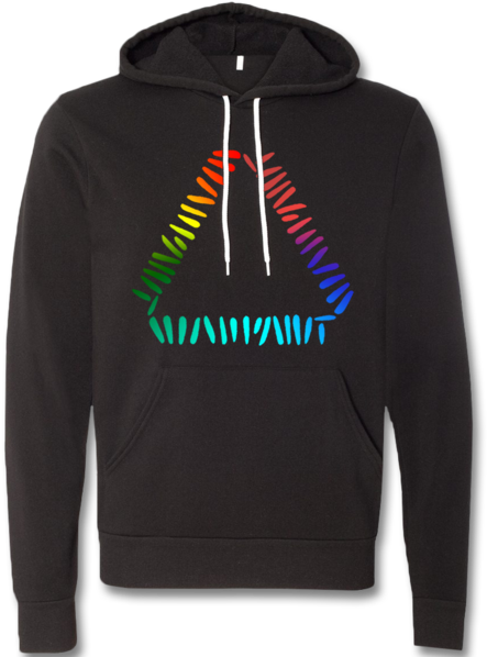 Gradient Triangle Logo Pullover Hoodie - Hoodie (600x600), Png Download