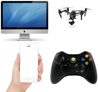 Electronics - Xbox 360 Pad Black (400x400), Png Download