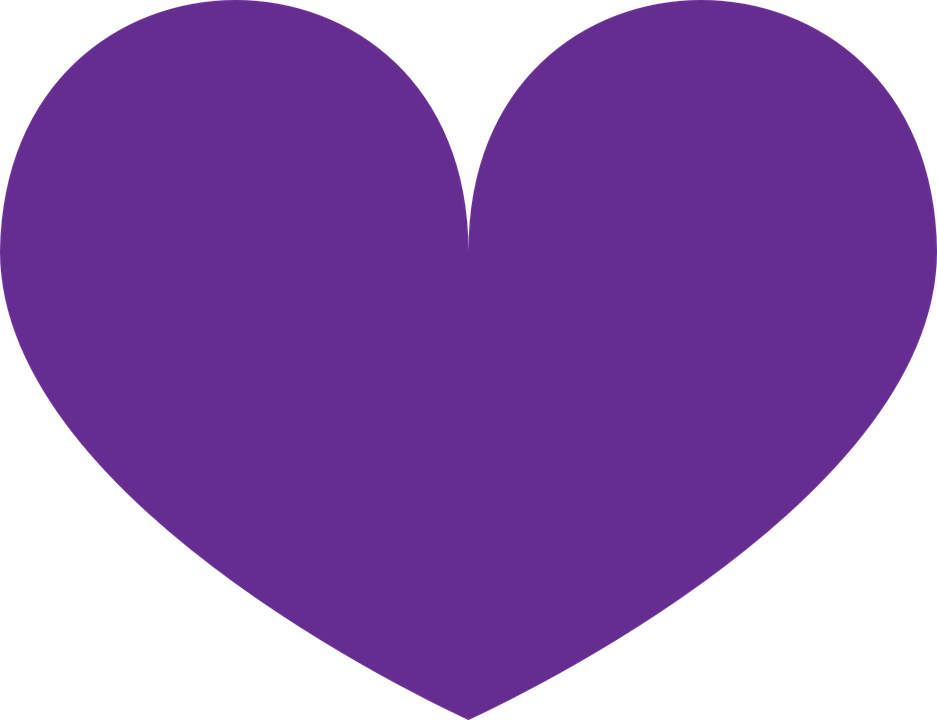 968 Best Purple Hearts Images - Dark Purple Heart Clipart (937x720), Png Download