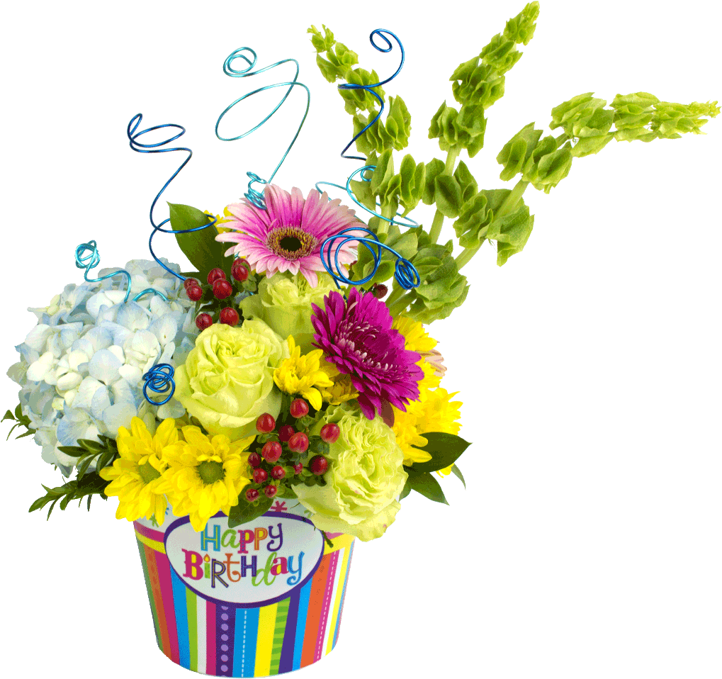 Happy Birthday Celebration Bouquet - Special Birthday Birthday Bouquet (1024x1024), Png Download