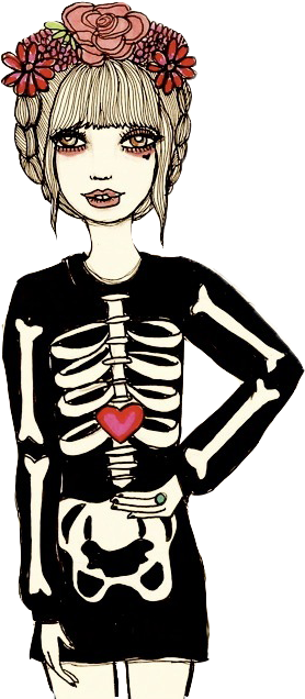 Vintage Gurl Drawing Png By Ananurputeri - Yo Amo La Criminologia (462x637), Png Download