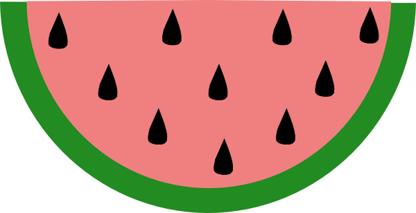 28 Collection Of Watermelon Clipart Free - Watermelon Slice Clip Art (600x308), Png Download