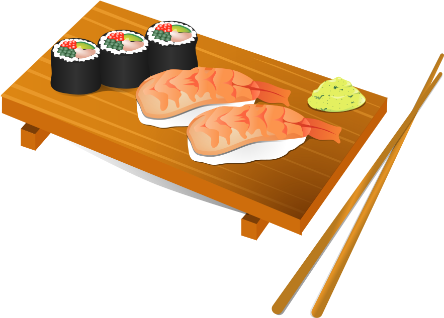 Sushi Png Picture - Sushi Clipart (600x432), Png Download