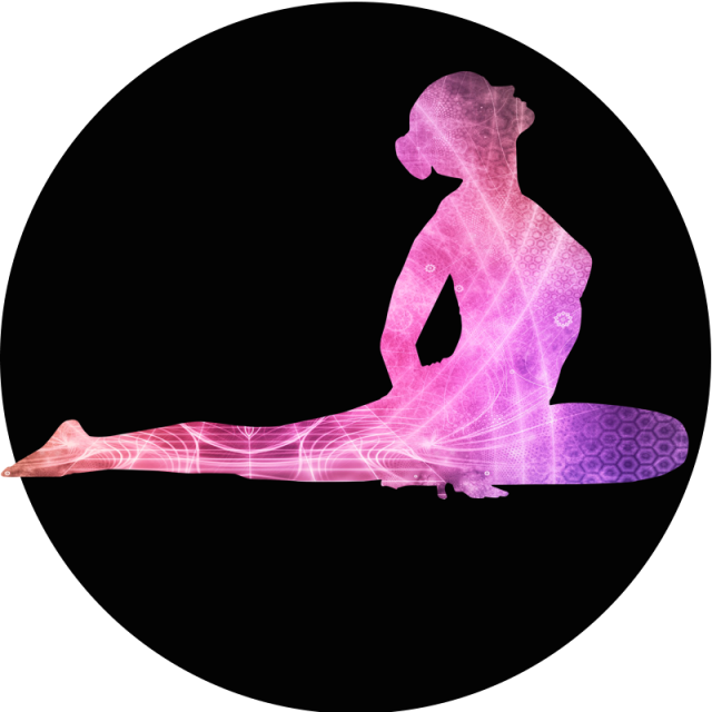 Yoga Silouhette - Yoga (640x640), Png Download