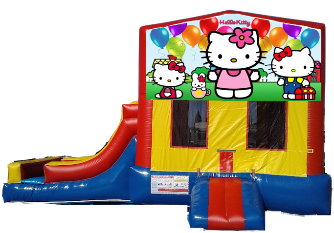 2 Lanes Side Slide Jumper Hello Kitty $180/day - Customized Collectables Hello Kitty Glass Square Ashtray (700x525), Png Download
