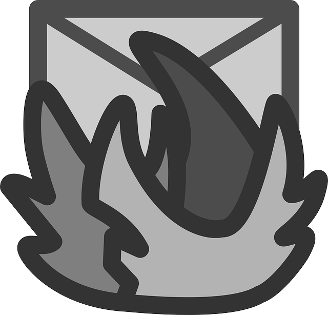 Mail, Flat, Fire, Theme, Icon - Icon (640x614), Png Download