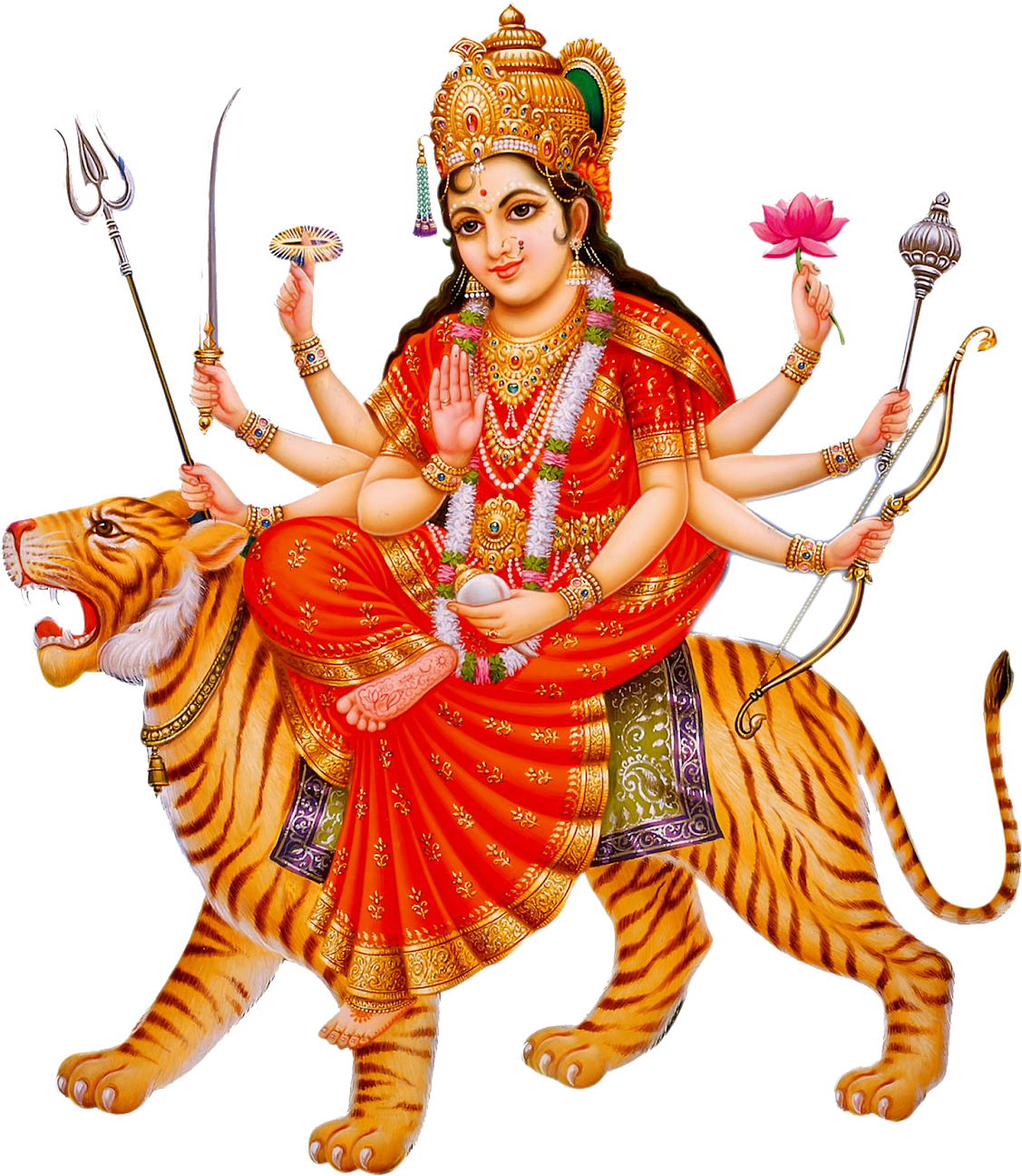 Durga Maa Png Hd (900x860), Png Download