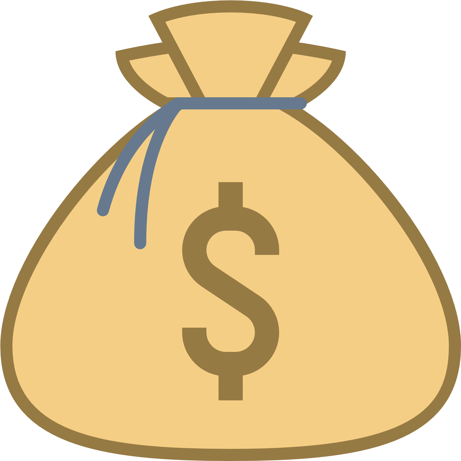 Money Bag1600 - Bag Money Png Icon (1600x1600), Png Download