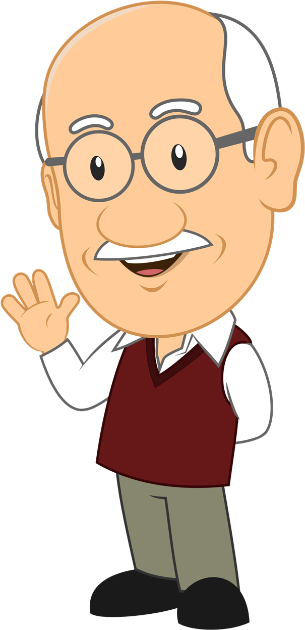 Grandma Clipart Png - Grandpa Clipart (700x1282), Png Download