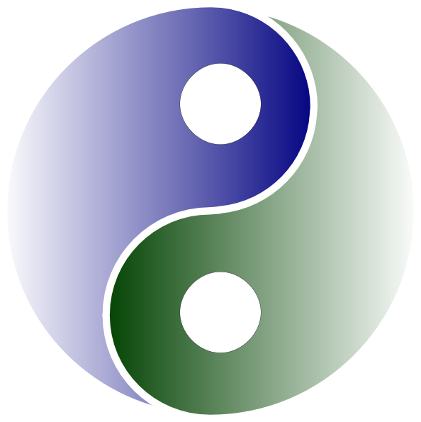 Yin Yang Gif Bergerak (594x595), Png Download