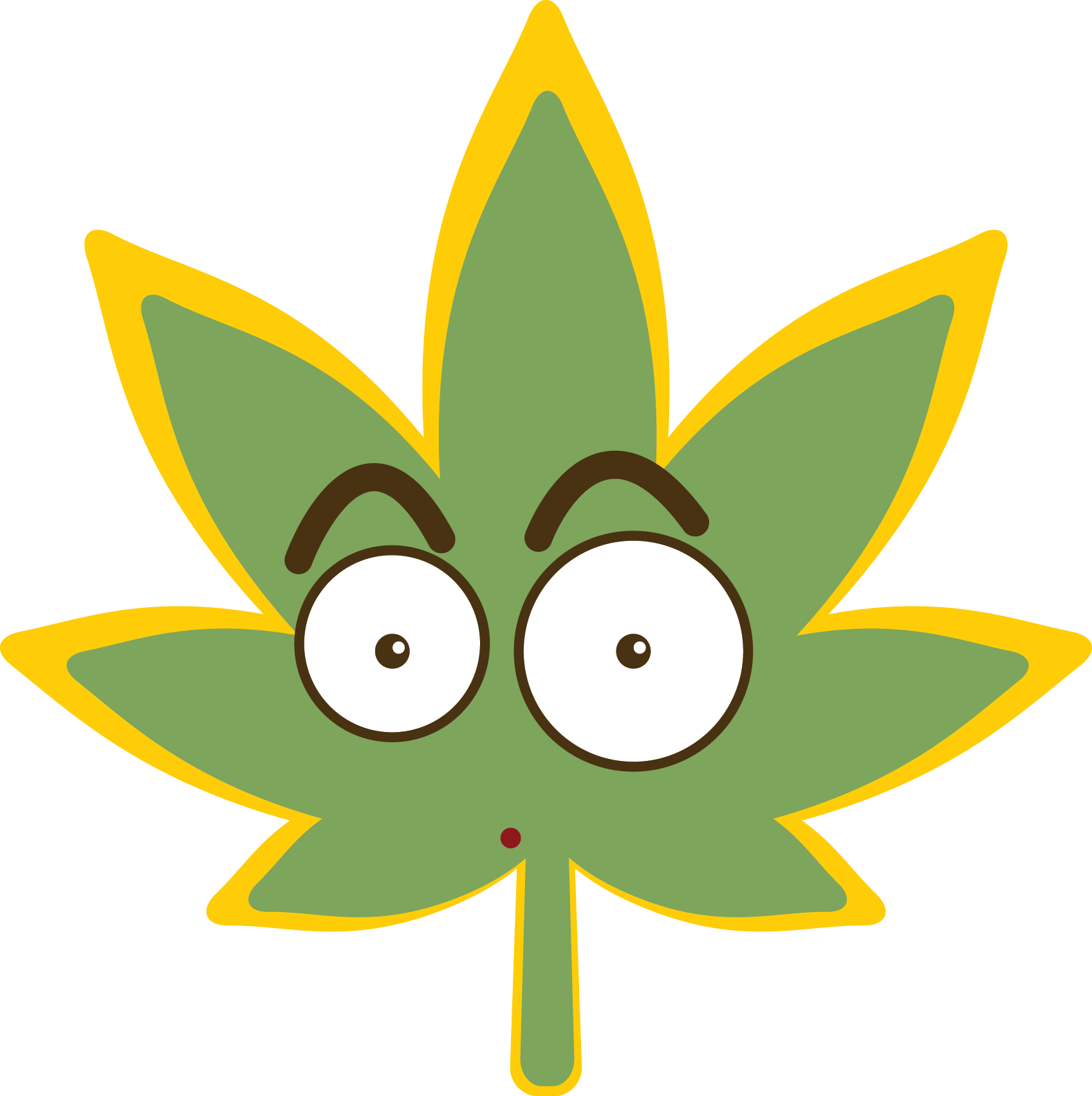 Potmoji Cannabis Emojis Messages Sticker-0 - Sticker (1697x1704), Png Download