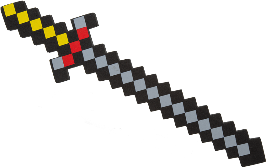 Download Hd Eva 8 Bit Pixel Sword 45cm Foam Diamond Pretend Play Transparent Png Image Nicepng Com