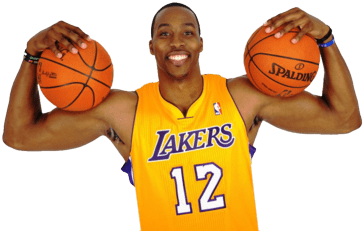Dwight Howard Holding Balls - Dwight Howard Lakers Png (400x400), Png Download