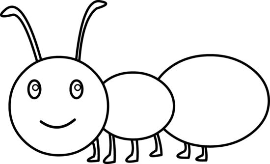 28 Collection Of Ant Clipart Black And White Png - Ant Black And White (550x334), Png Download