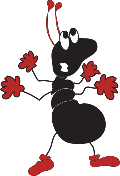 Ants Clipart Scared - Scared Ant Clipart (408x600), Png Download