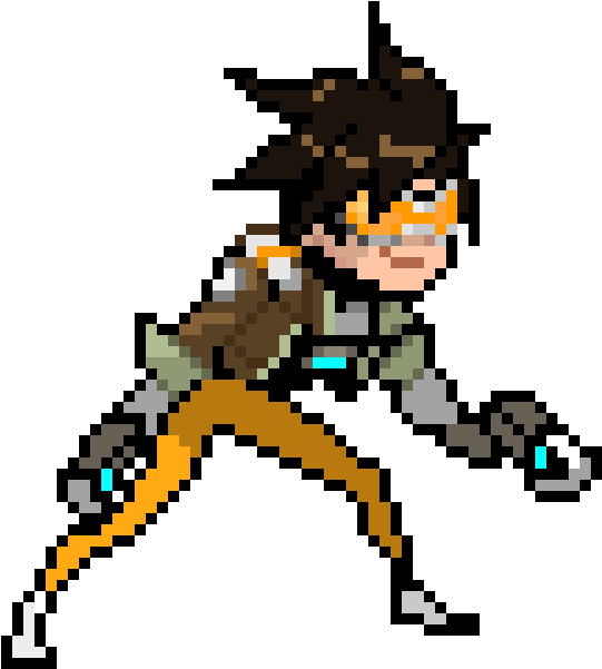 Traceroverwatch - Overwatch Tracer Pixel Spray (720x670), Png Download