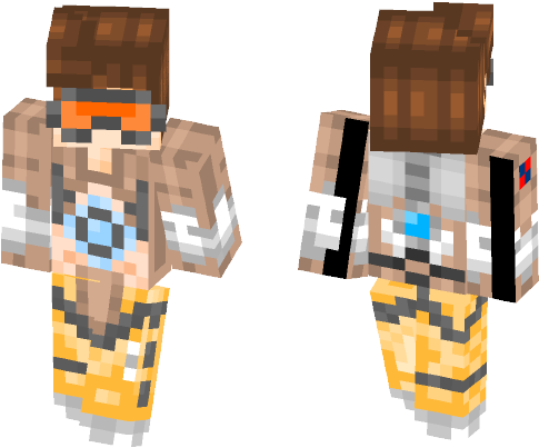 Female Minecraft Skins - Wood (584x497), Png Download