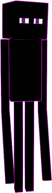 Mmd Model Of Enderman - Chair (439x718), Png Download