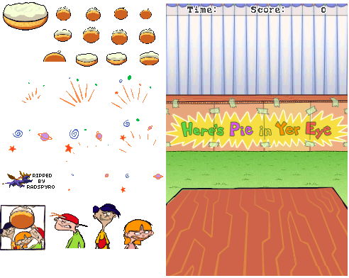 Here's Pie In Yer Eye - Cartoon (492x392), Png Download