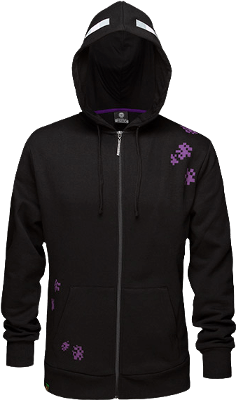 Adult Enderman Hoodies Cosplay Zip-up Coat Jacket Sweatshirts (568x568), Png Download