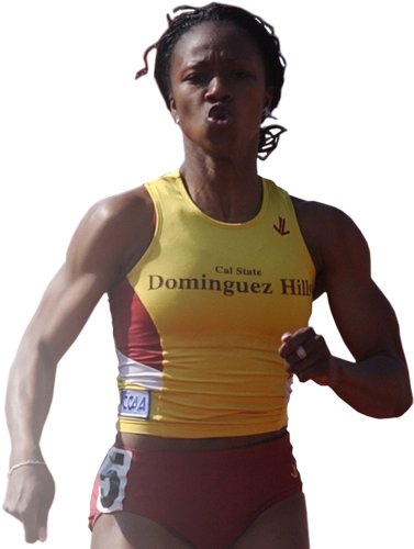 Carmelita Jeter - Cal State Dominguez Hills Athletics (744x500), Png Download