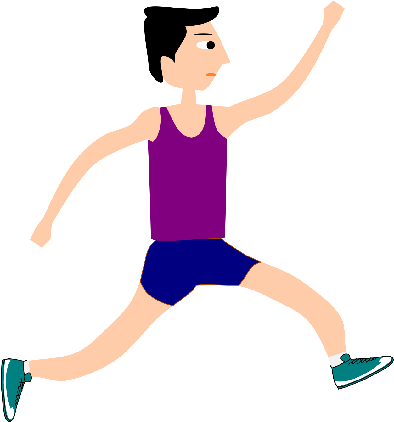 Athlete Clipart At Getdrawings - Exercise Cartoon Icon Png (1697x2400), Png Download