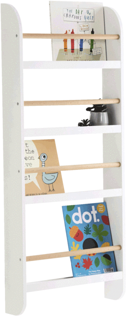 Greenaway Skinny Bookcase, White/natural - Great Little Trading Co (654x654), Png Download