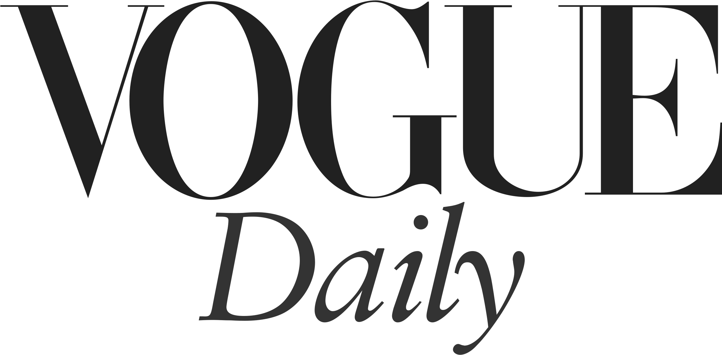 Vogue Daily Logo Png Transparent - Teen Vogue Logo Png (2400x1200), Png Download