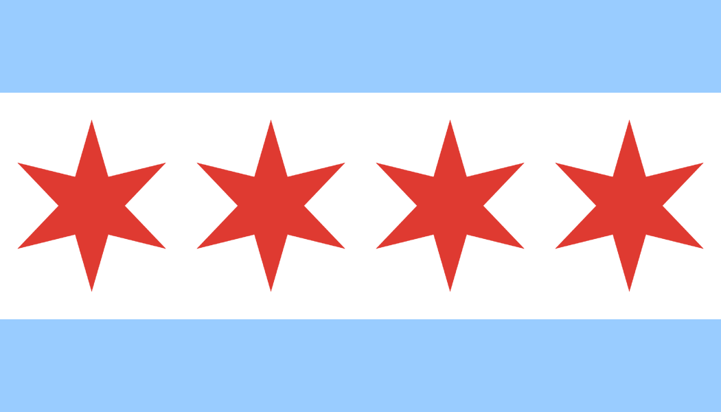 Chicago Flag Gif (1050x600), Png Download