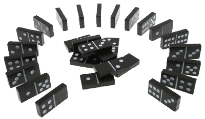 Standing Domino Blocks - Portable Network Graphics (400x400), Png Download