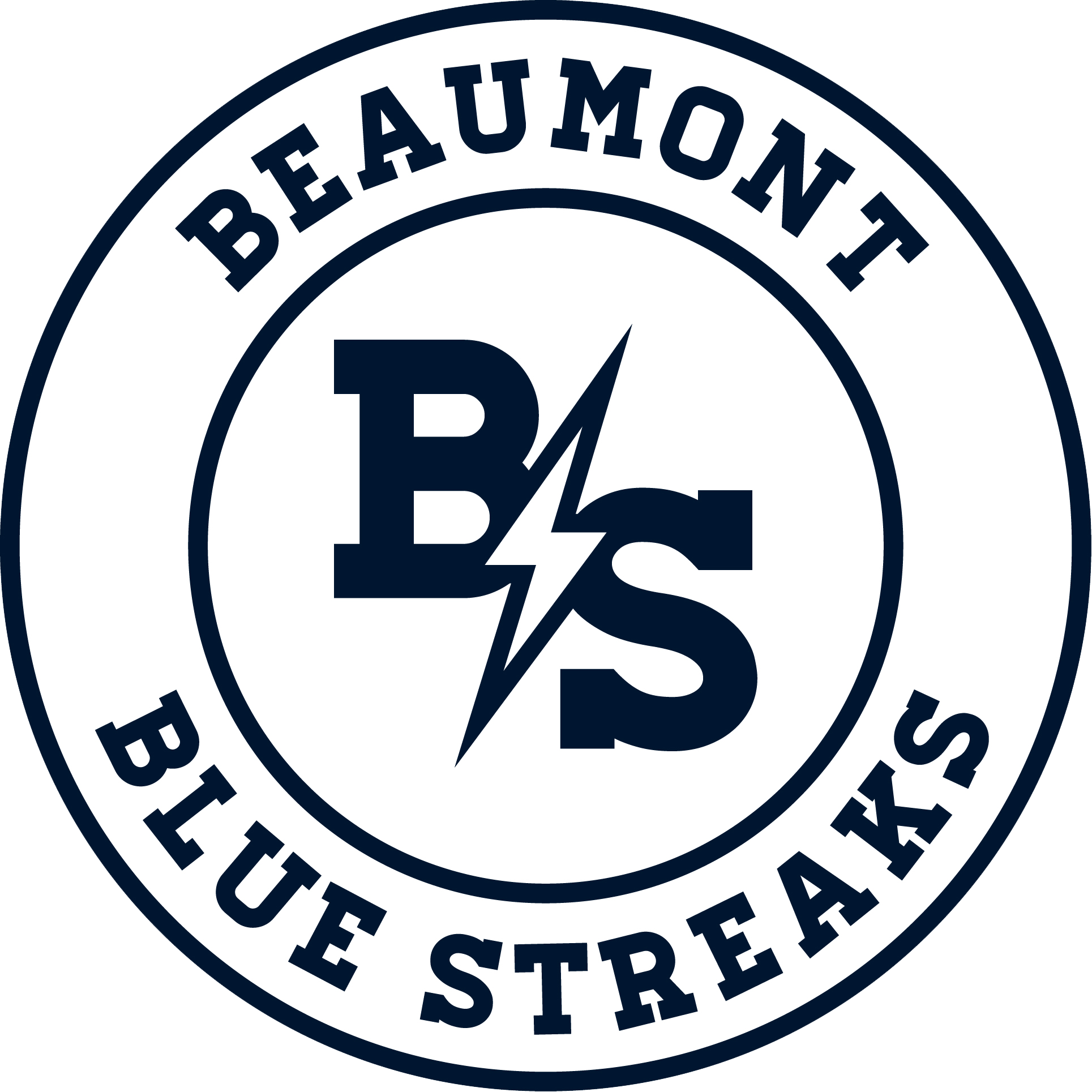 Beaumont School Blue Streaks - 25 Year Anniversary Logo (1929x1929), Png Download