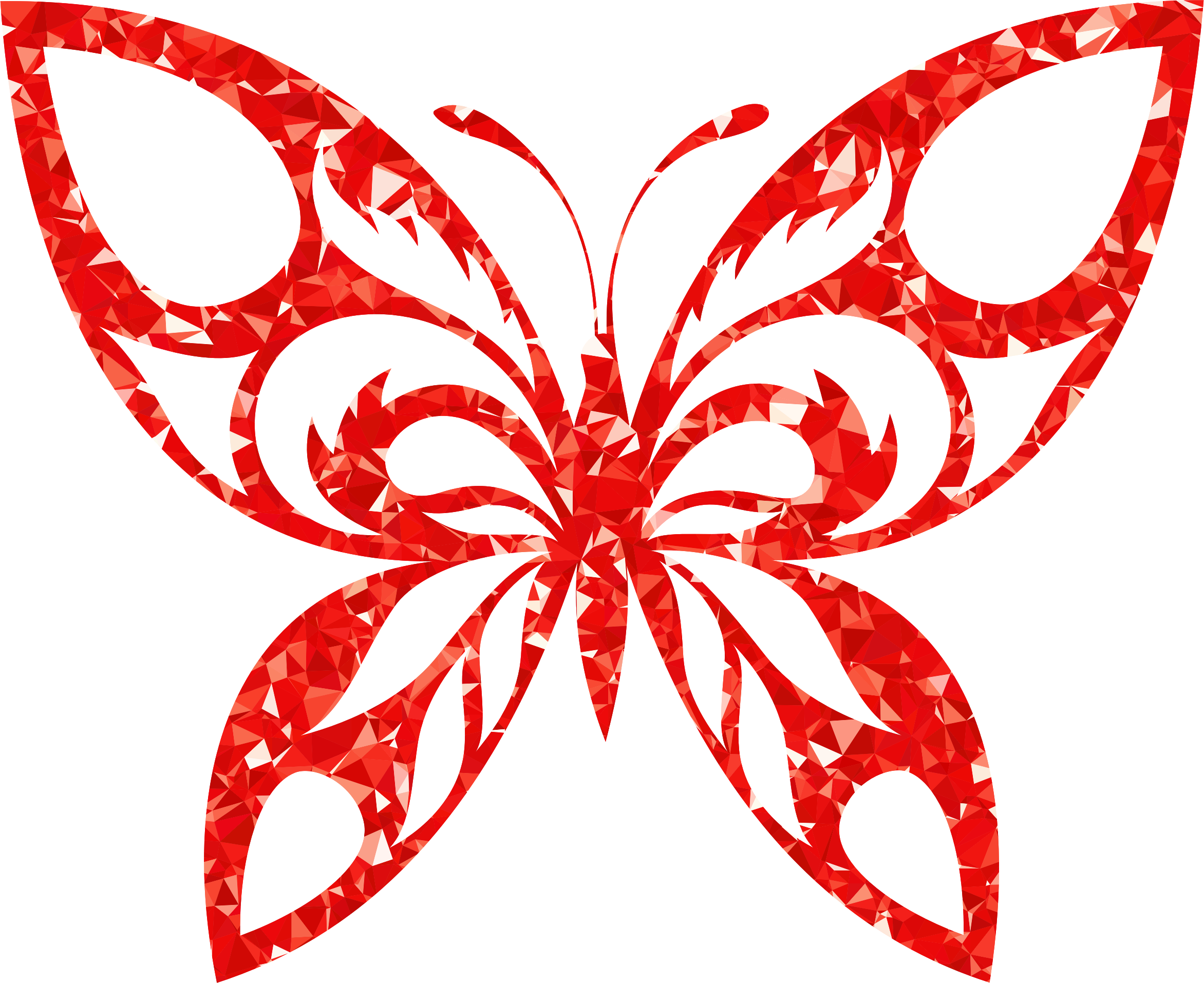 Butterfly Stencil Pattern - Totes- Personalized-pink Butterfly (2344x1914), Png Download