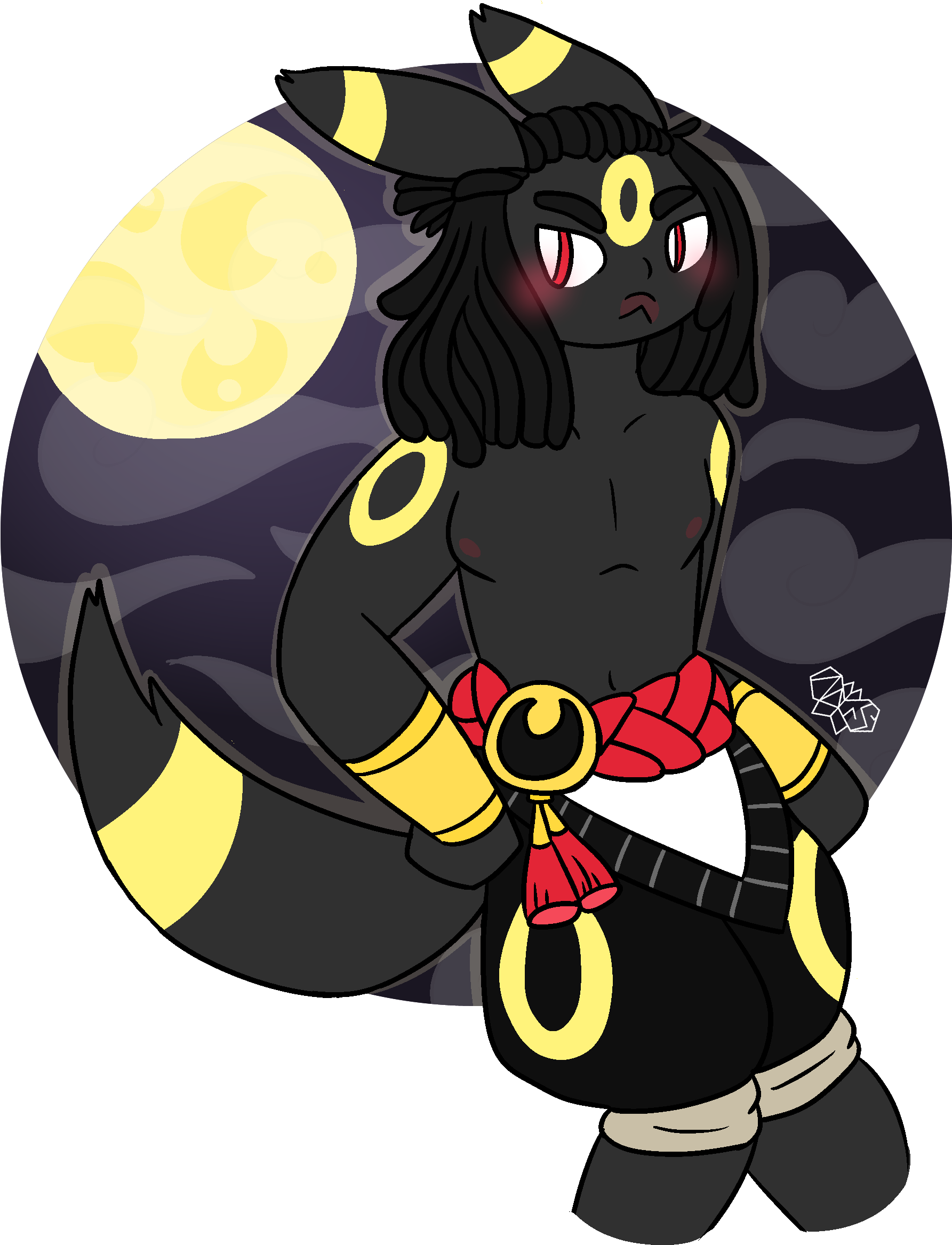 Umbreon - Fur (2084x2460), Png Download