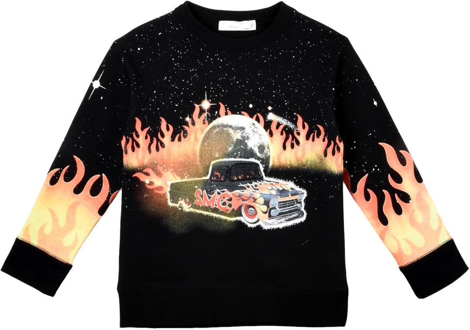 Stella Mccartney Kids Arlie Sweater Car Flames Eagle - Sweatshirt (960x720), Png Download