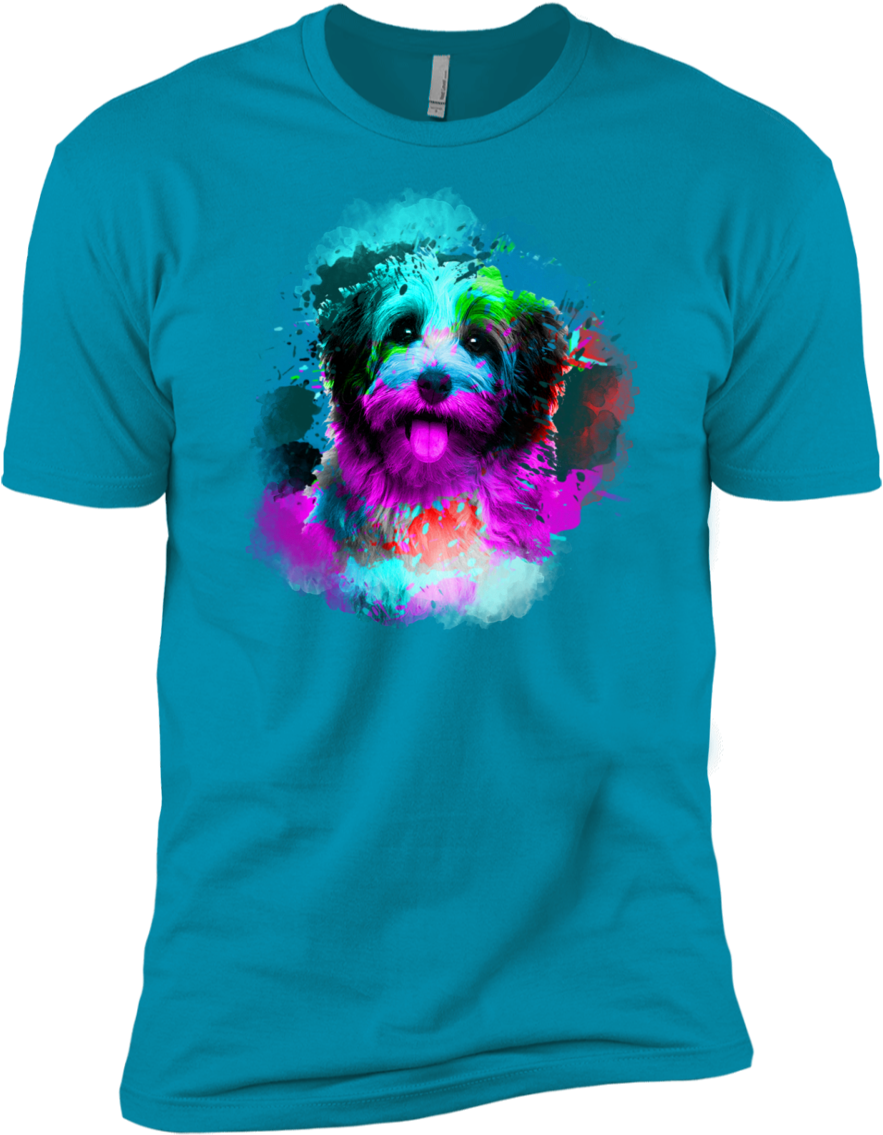 Watercolor Pup Short Sleeve T-shirt - Bunkieshop Distressed Original Built To Last Born (1155x1155), Png Download