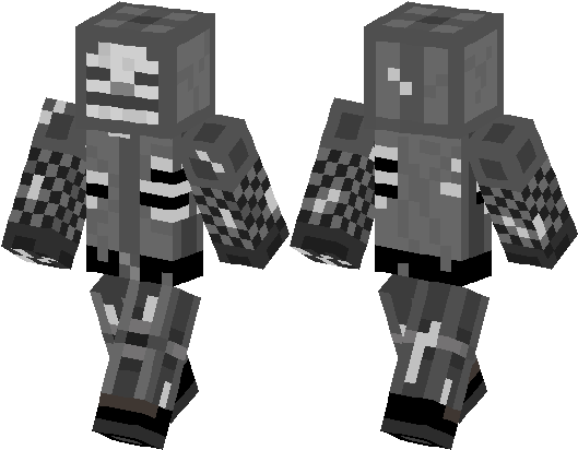 Herobrine Zombie Minecraft Skin (528x418), Png Download