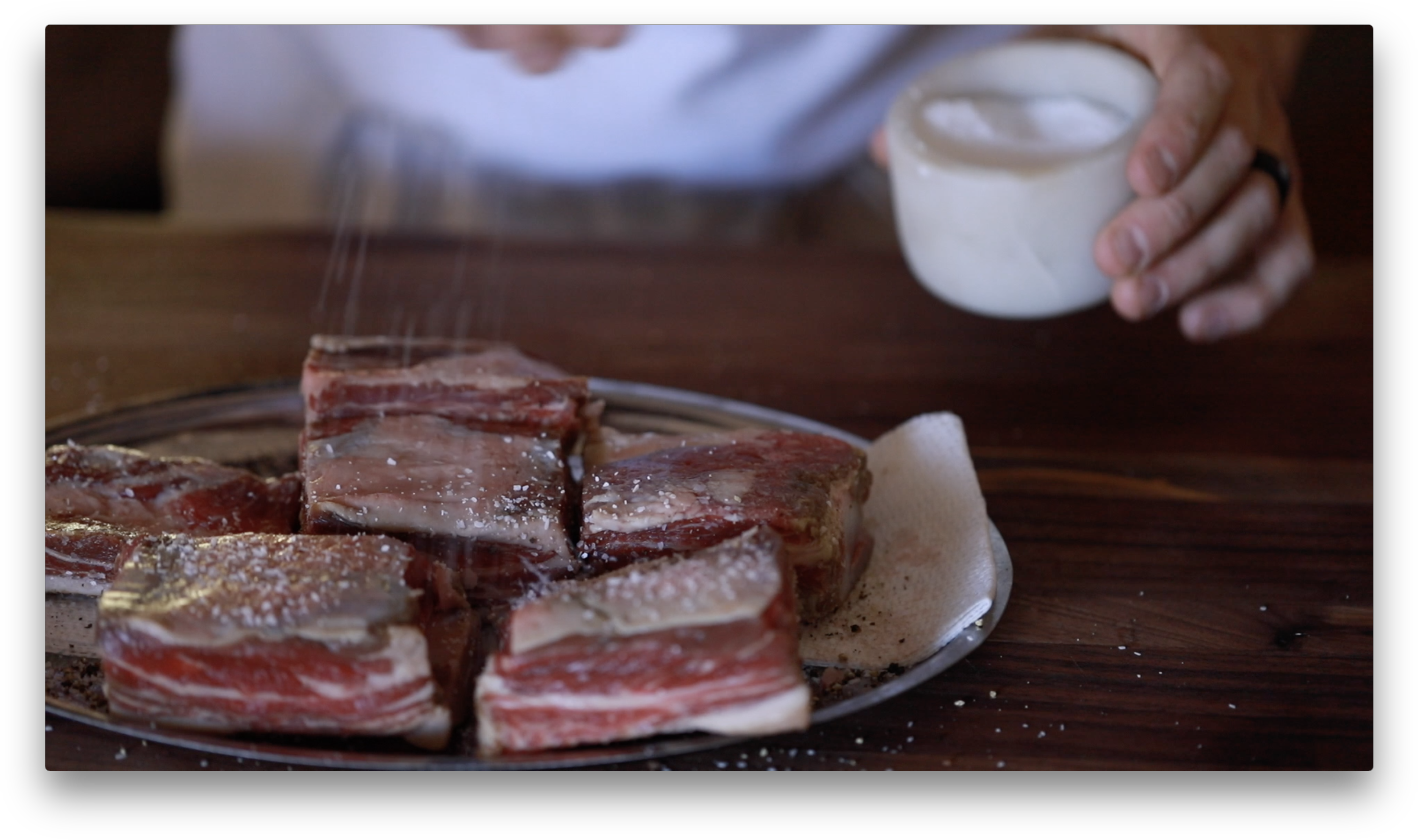 Season On Both Sides - Salt-cured Meat (3060x1818), Png Download