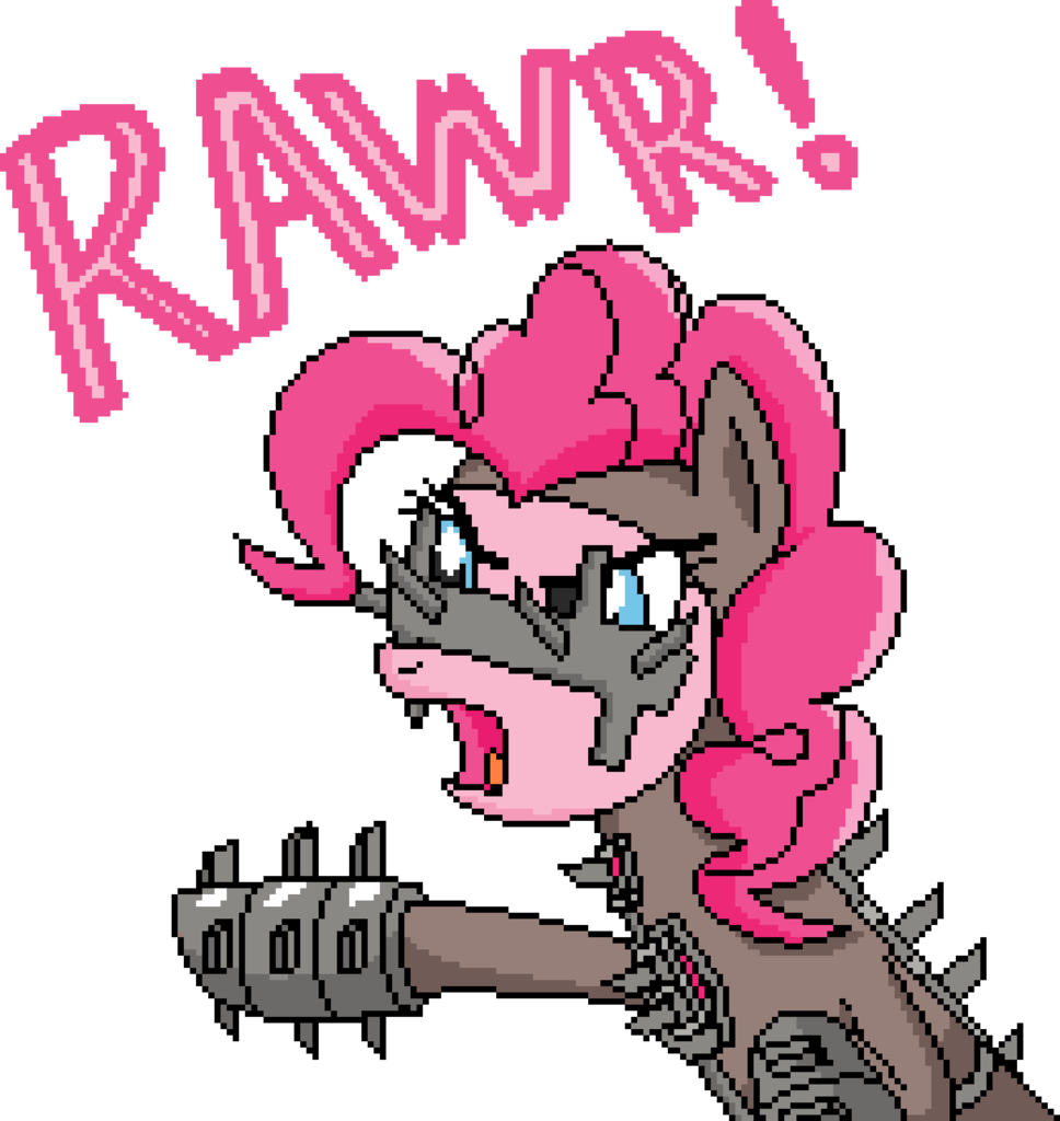 Etonyoc, Fleshpound, Killing Floor, Pinkie Pie, Rawr, - Pinkie Pie (968x1024), Png Download