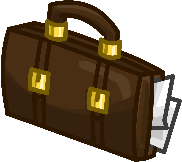 Briefcase Clothing Icon Id 5221 - Club Penguin Briefcase (757x664), Png Download