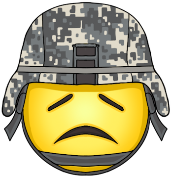 Soldiertired Discord Emoji - Military Emoji (408x408), Png Download